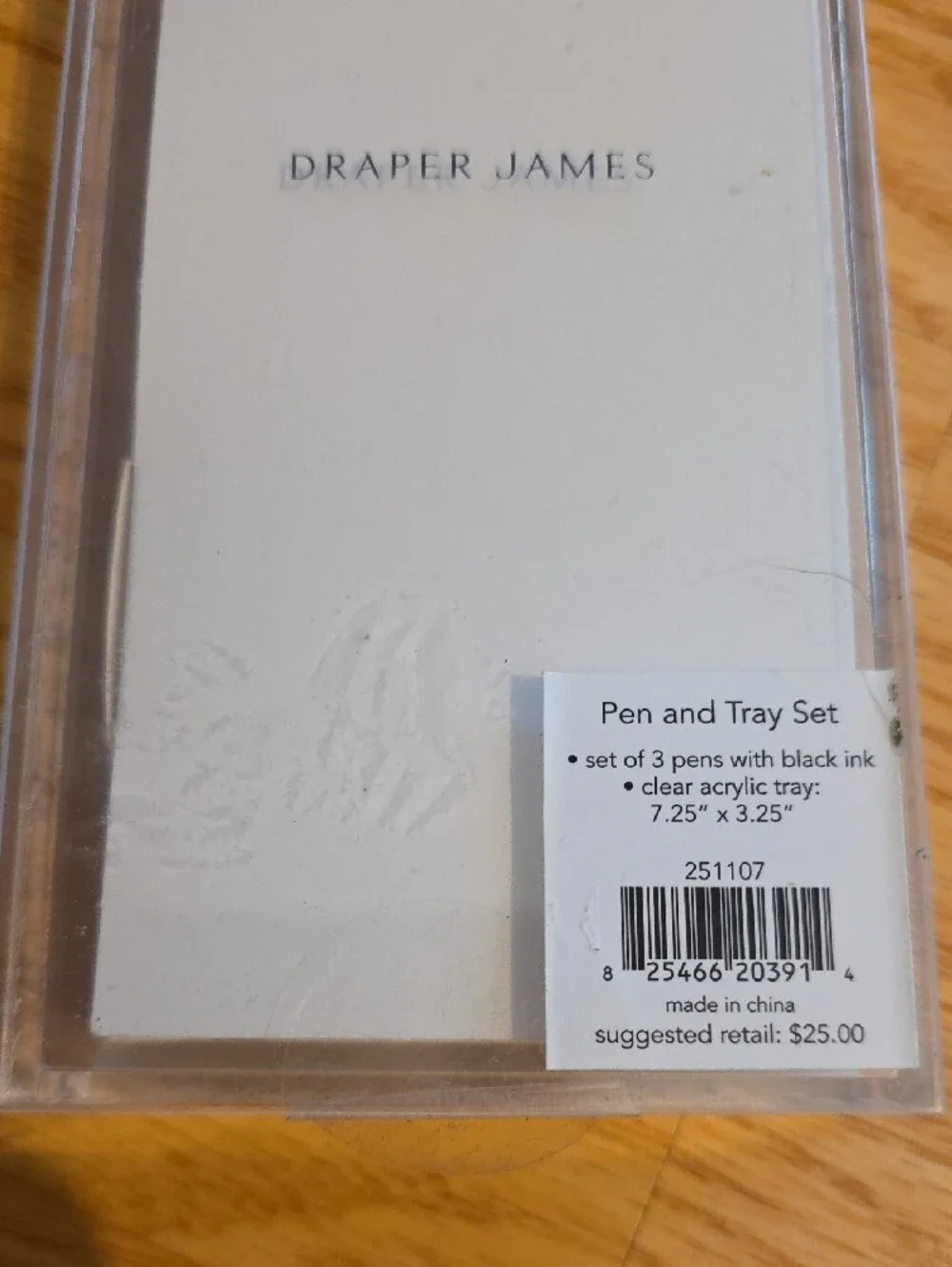 Draper James Pink Floral and Patterned Pen Set with Tray